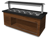 Saro Warm Buffet Model Premium Line Sb-h 230 Bruin/zwart